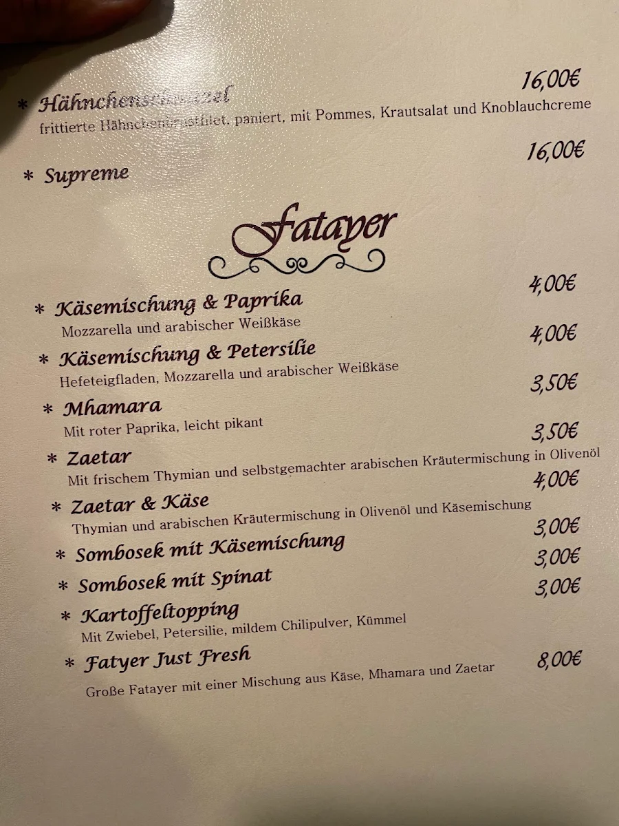 Speisekarte photo 1