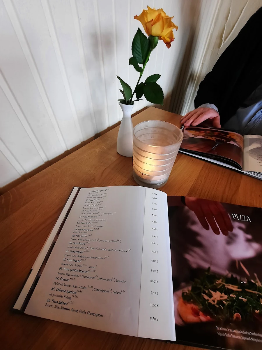 Speisekarte, Pizzeria Italia