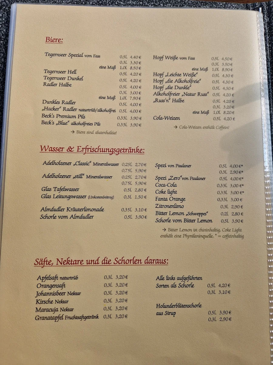 Speisekarte photo 2