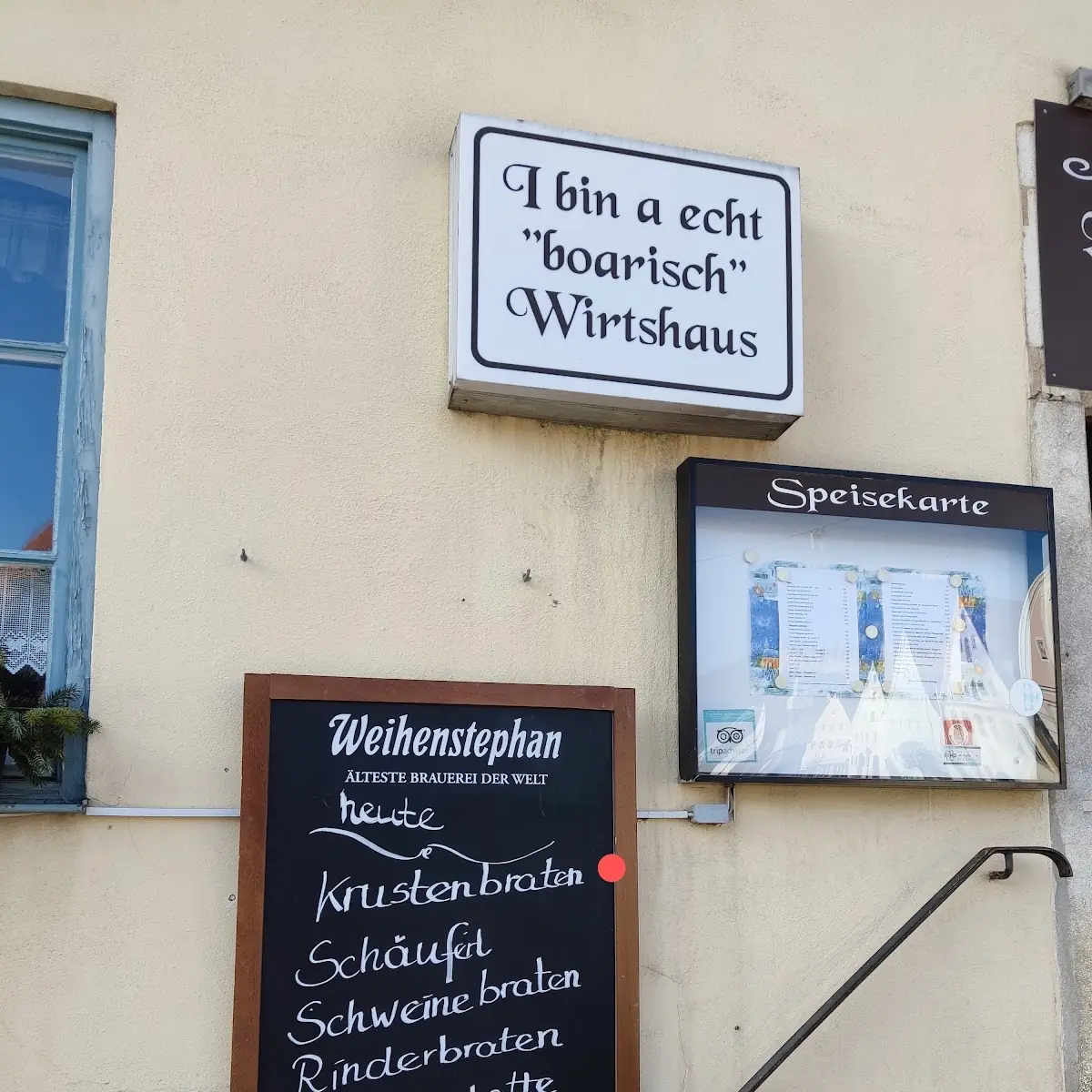 Speisekarte, Gasthof zum Bayerischen