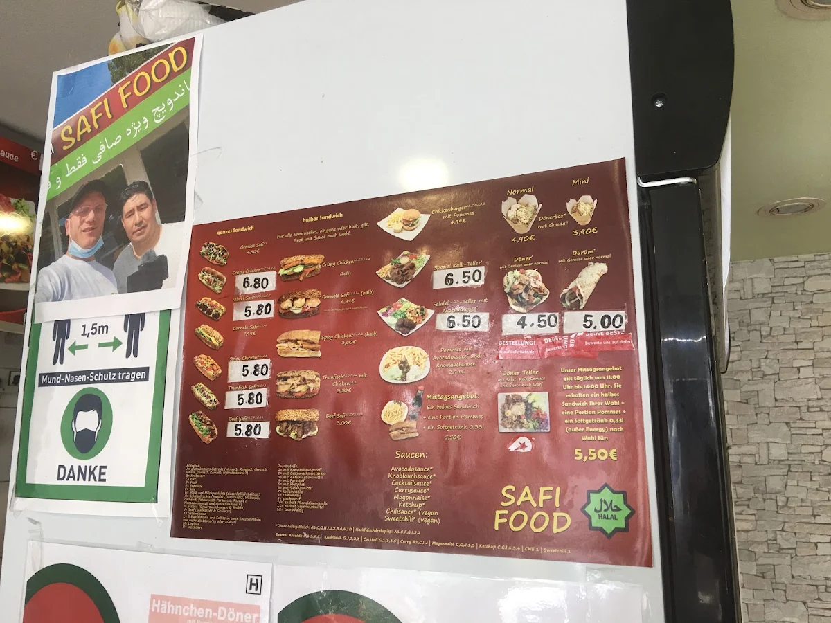 Speisekarte, Safi Food