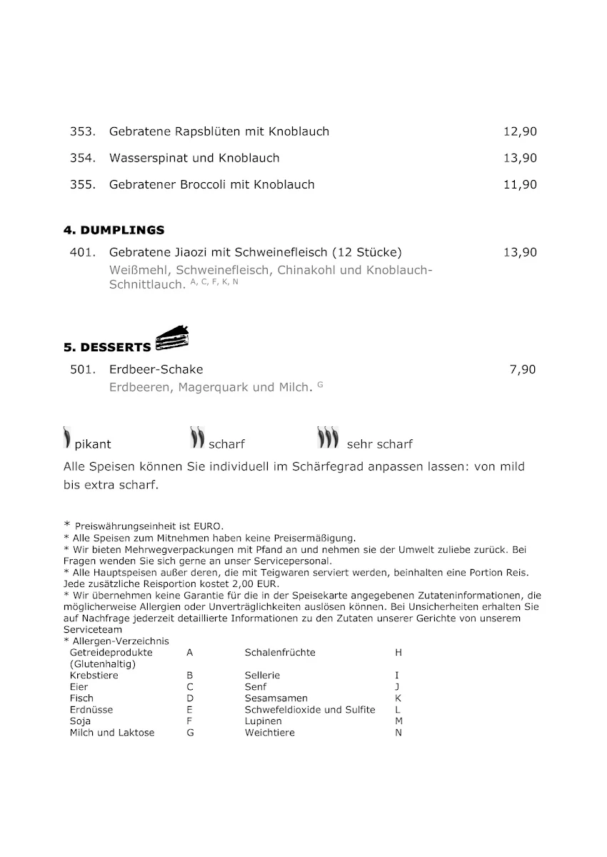 Speisekarte photo 5