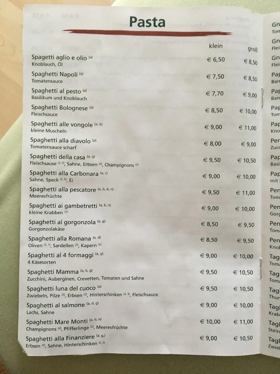 Speisekarte photo 4