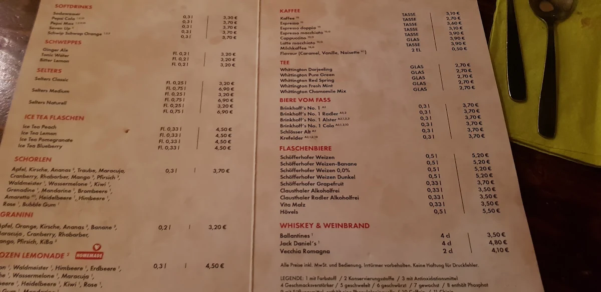 Speisekarte photo 6