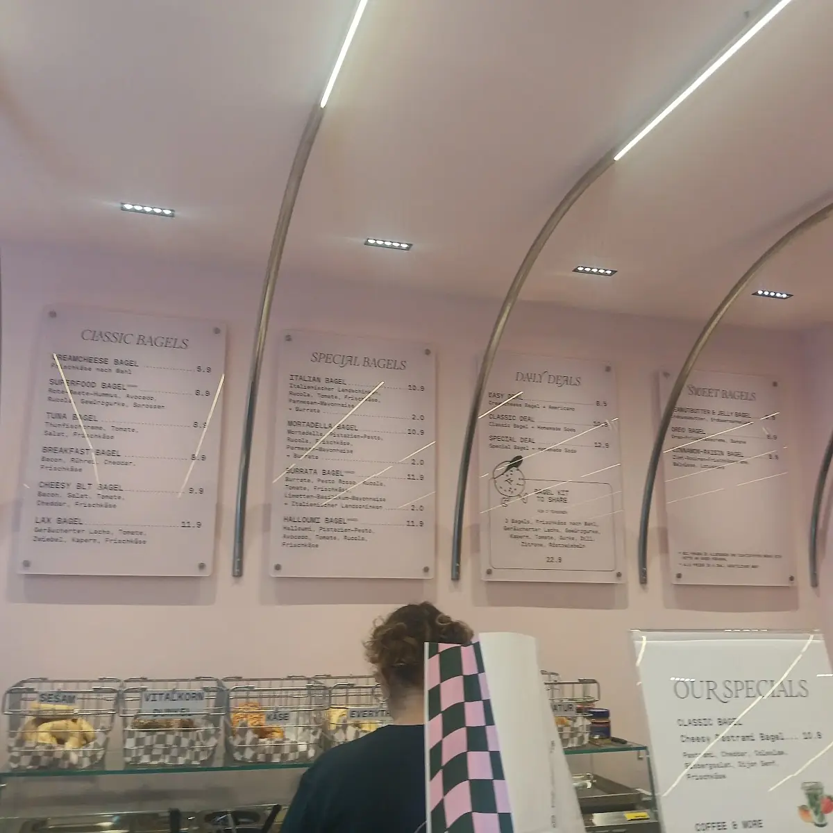 Speisekarte, Dear Bagel Mannheim