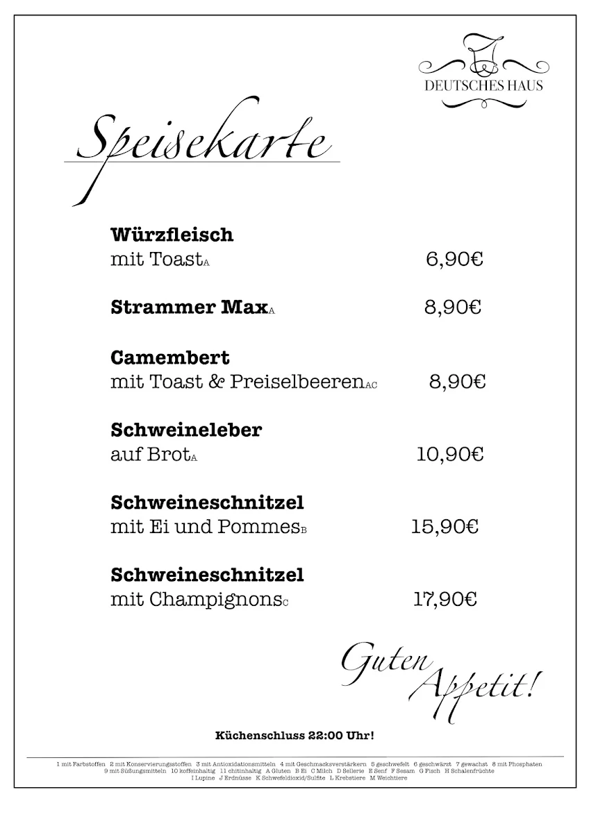 Speisekarte photo 2