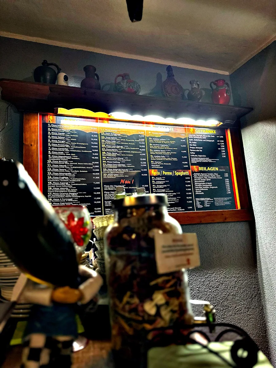 Speisekarte, Pizza Haus