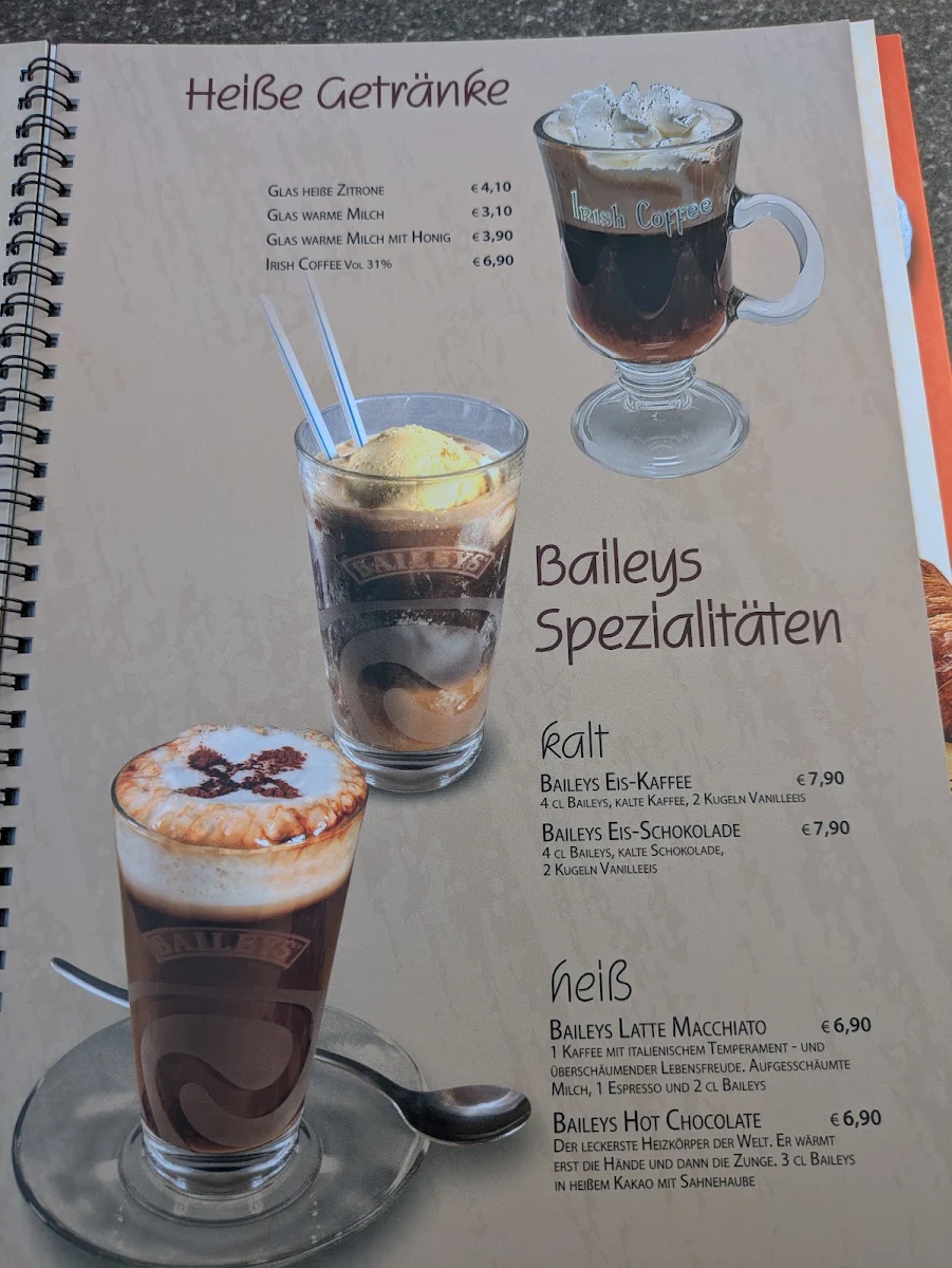 Speisekarte, Eiscafé Riva