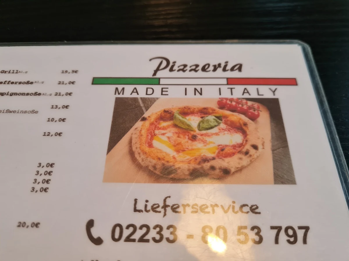 Speisekarte, Made in italy - Neapolitanische Pizza