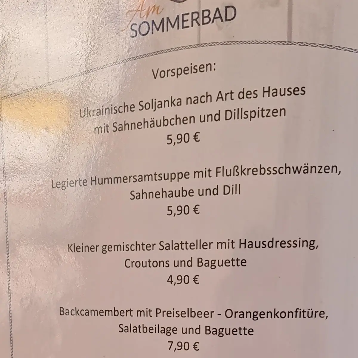 Speisekarte photo 9