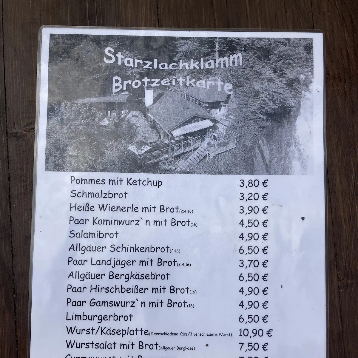 Speisekarte photo 5