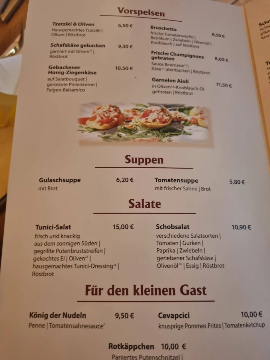 Speisekarte photo 1