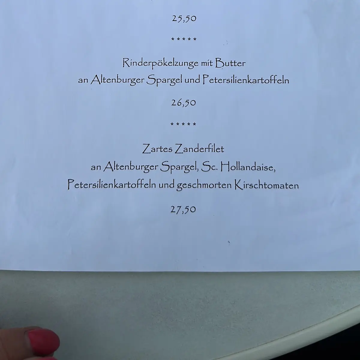 Speisekarte photo 1