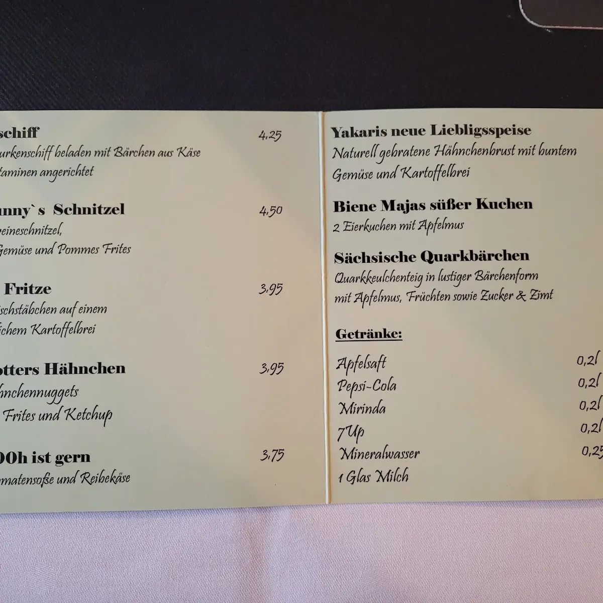 Speisekarte photo 2