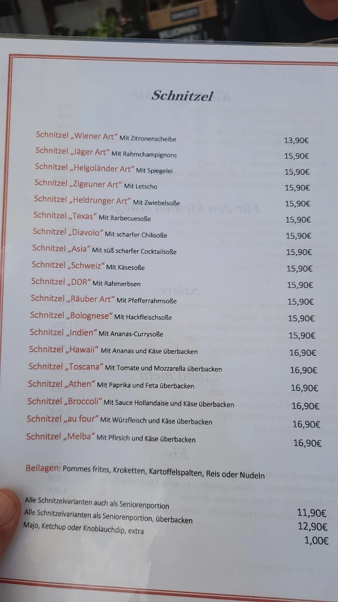 Speisekarte photo 1