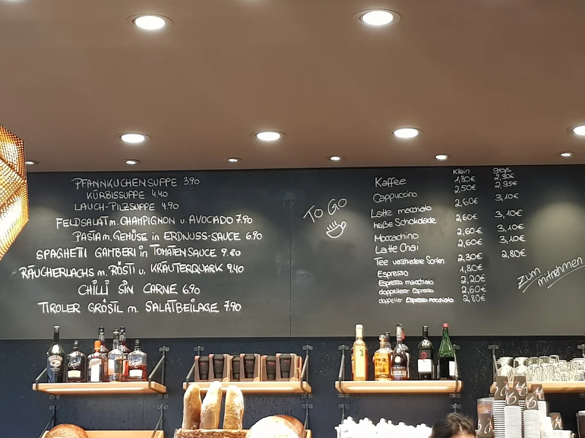 Speisekarte, Woerner's Koppstrasse