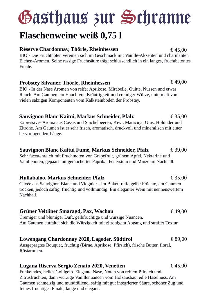 Speisekarte photo 1