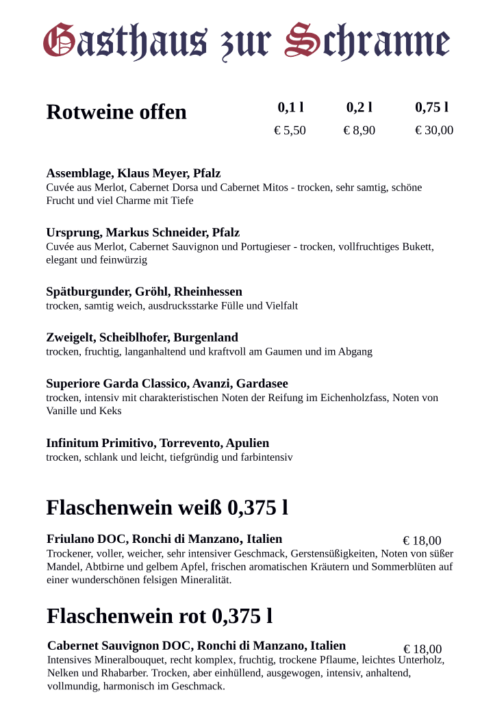 Speisekarte photo 8