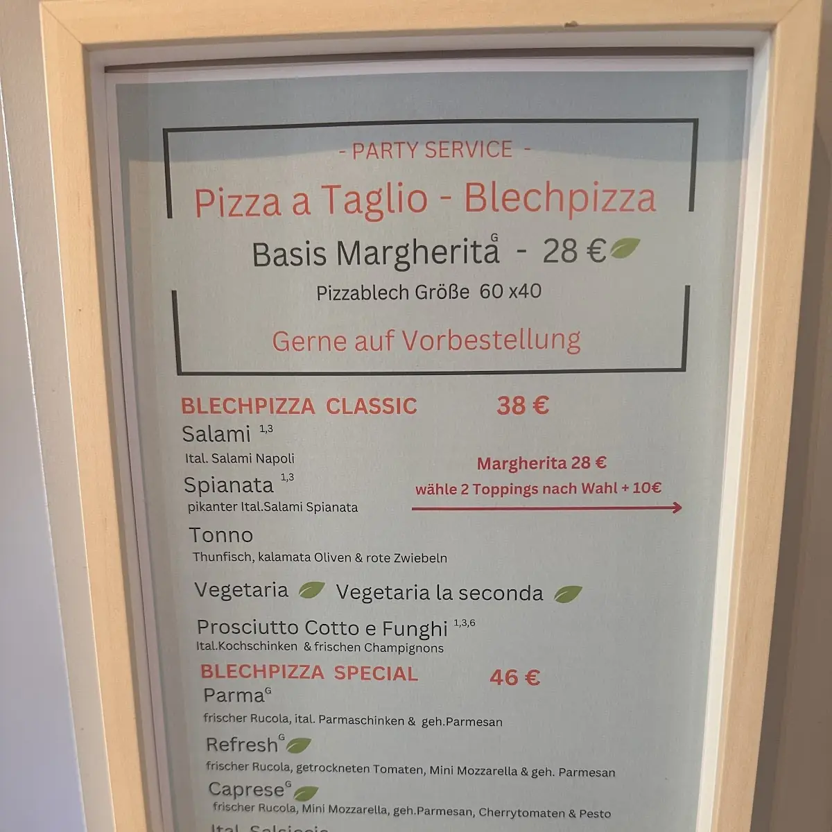 Speisekarte, Quattro Gatti Pizza Delivery