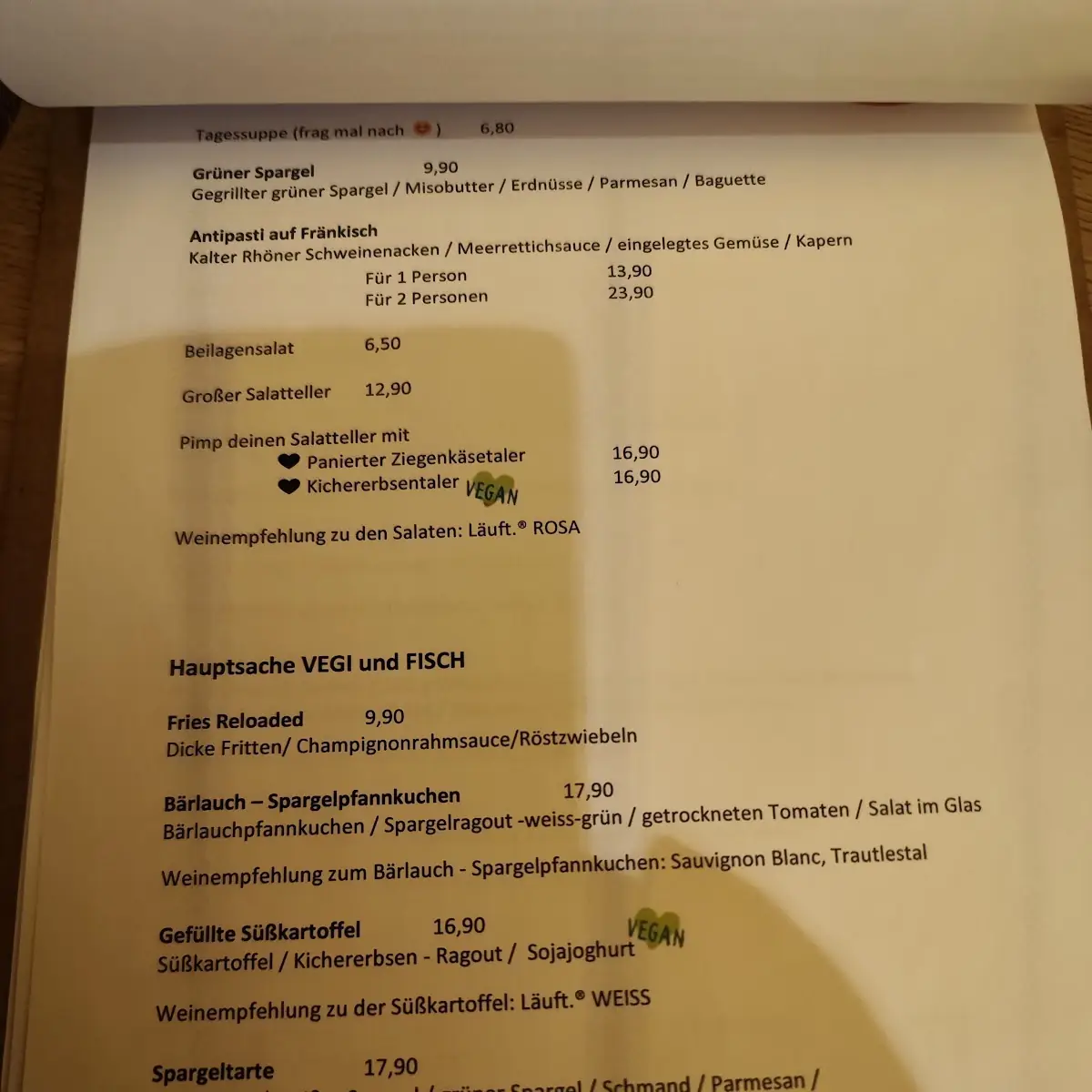 Speisekarte photo 1