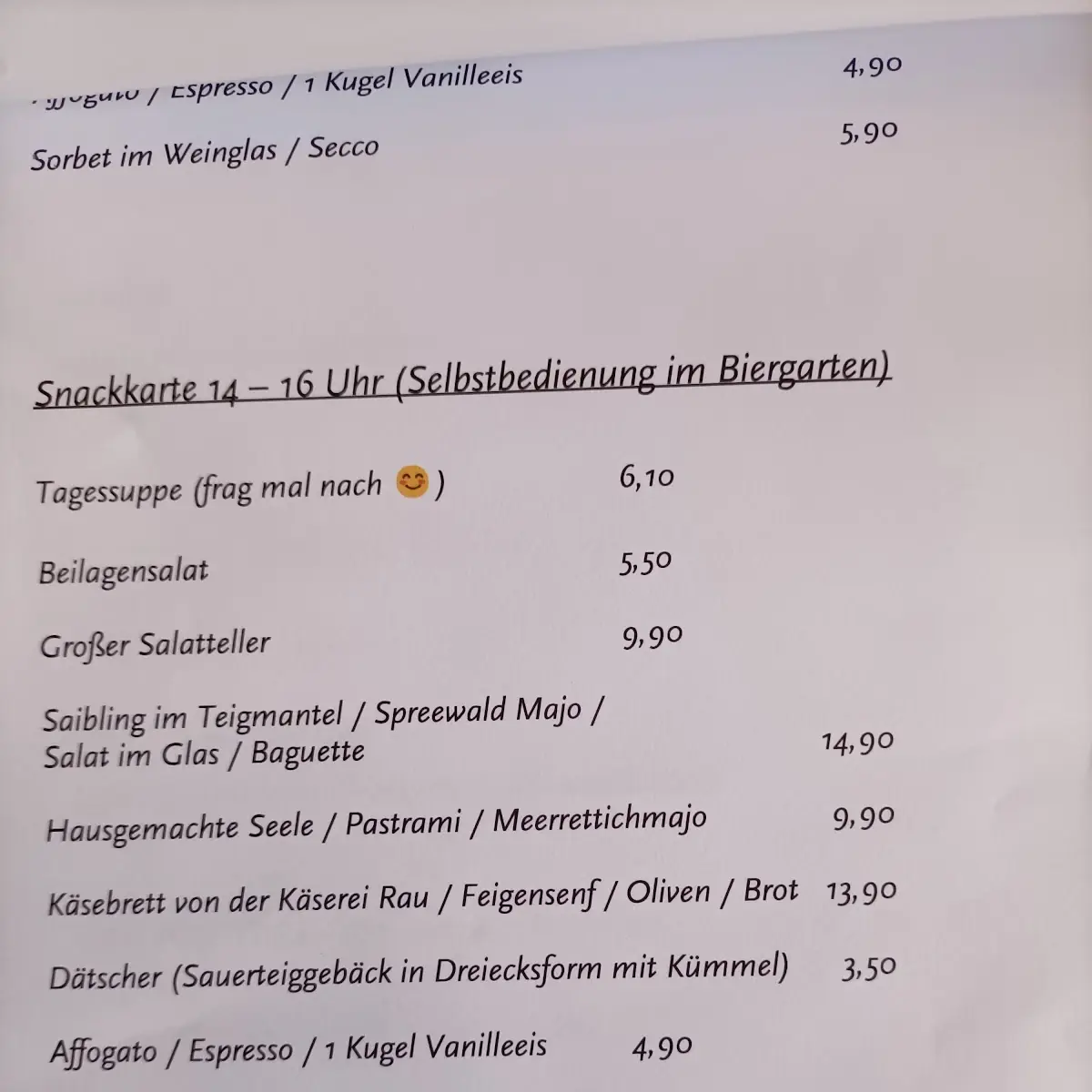 Speisekarte photo 9
