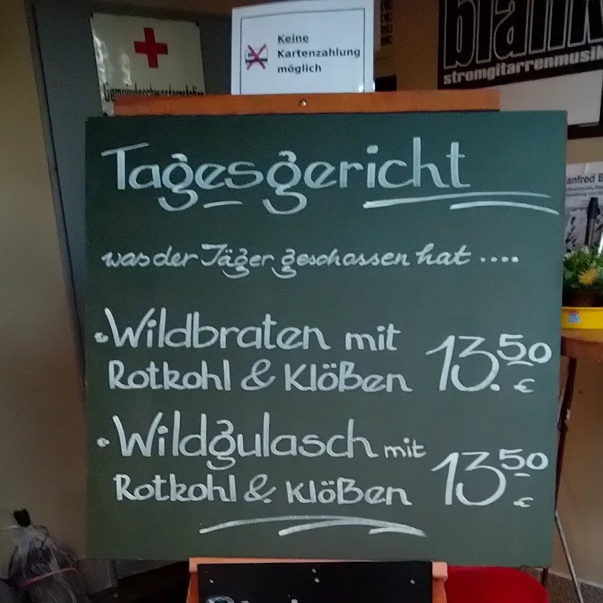 Speisekarte, Gasthaus Zur Linde