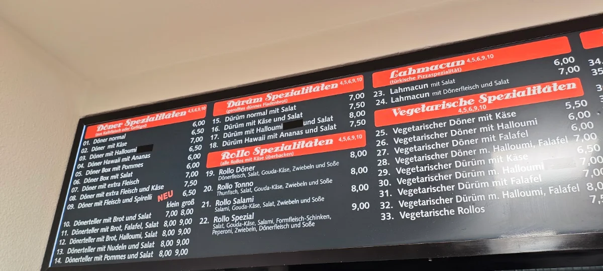 Speisekarte photo 6