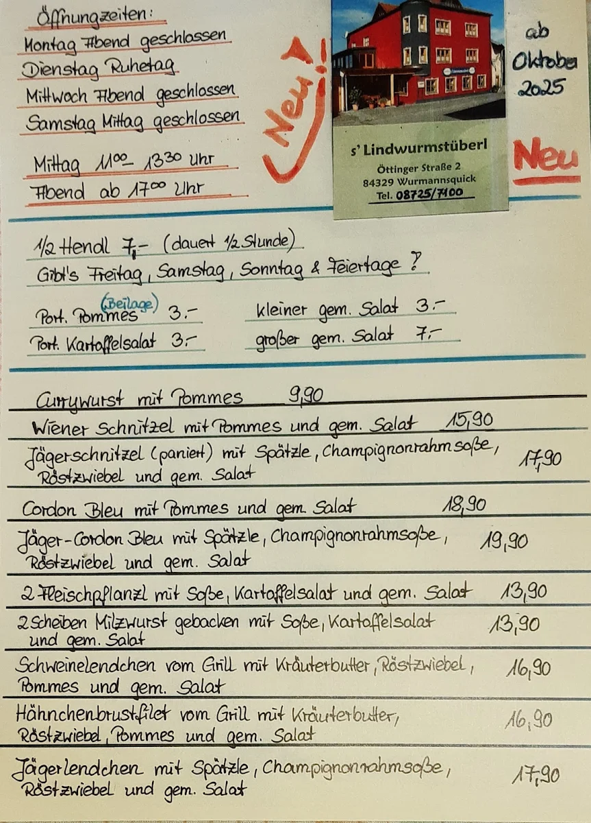 Speisekarte photo 2