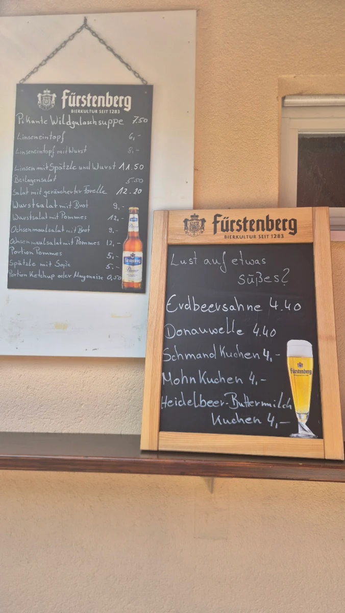 Speisekarte, Waldgasthaus Kohlbergwiese