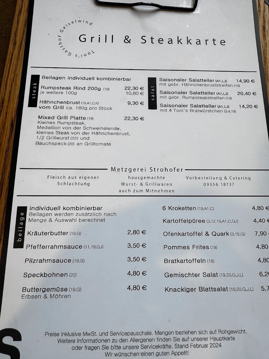 Speisekarte photo 2