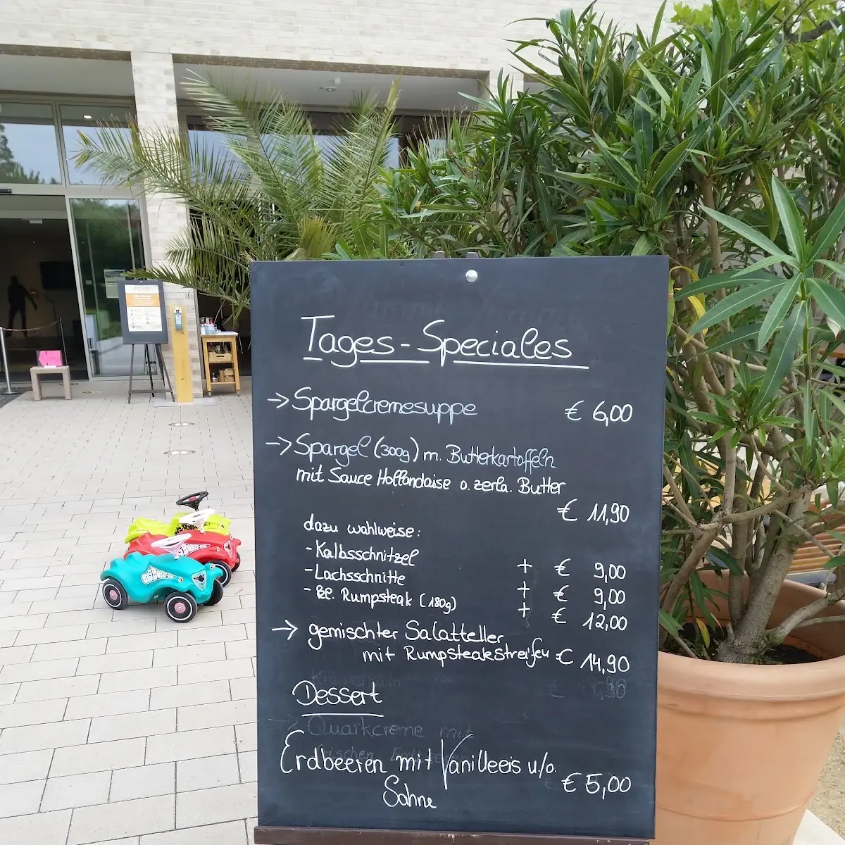 Speisekarte, Strobels im Solebad