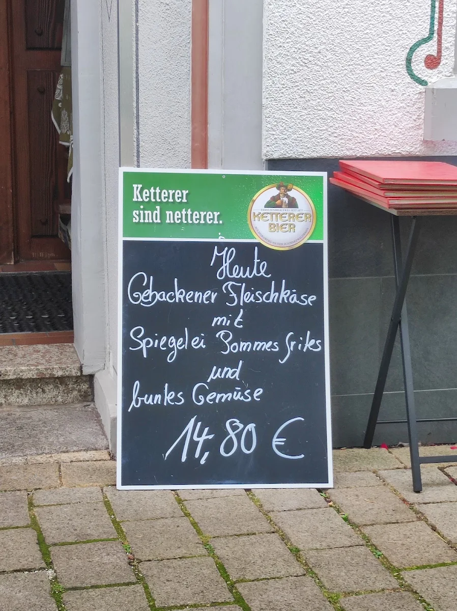 Speisekarte, Gasthaus zum Tannhäuser