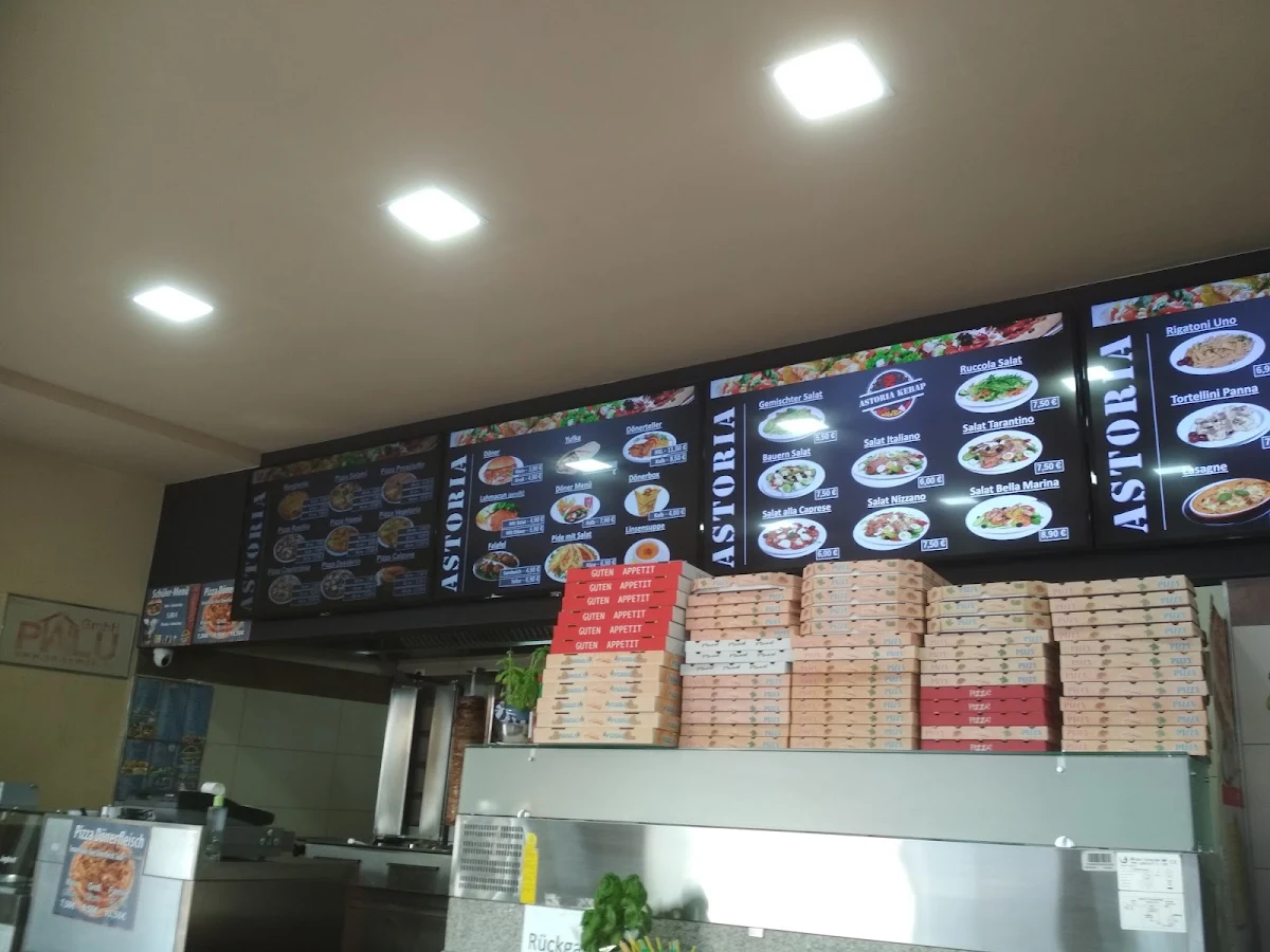 Speisekarte, Astoria Pizza House Walldorf
