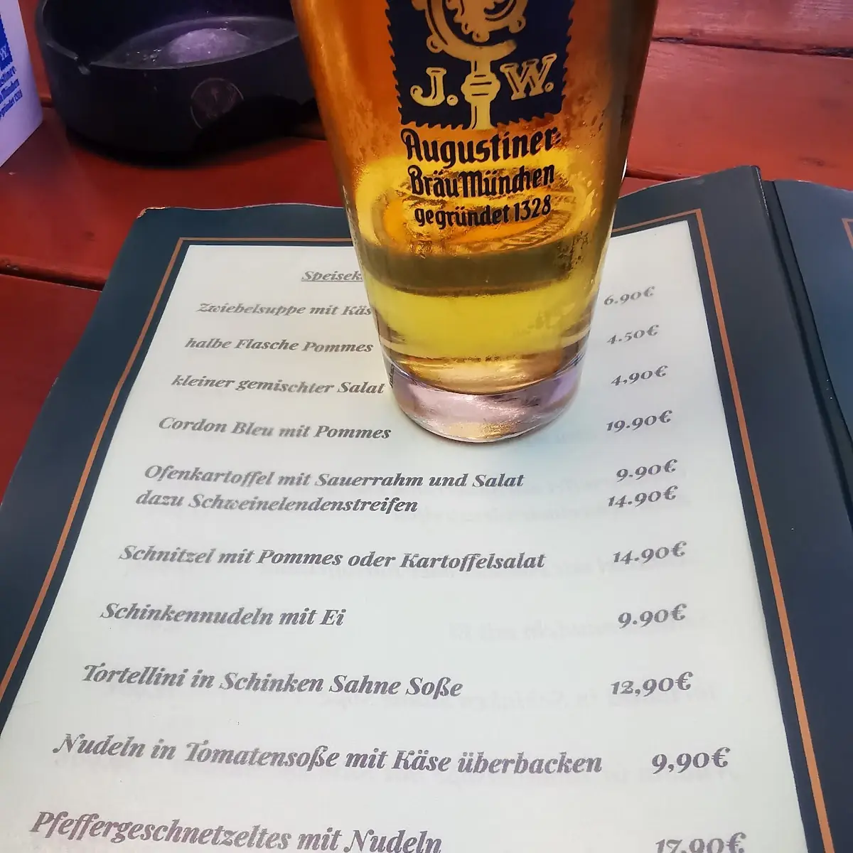Speisekarte, Jan's Kneipe