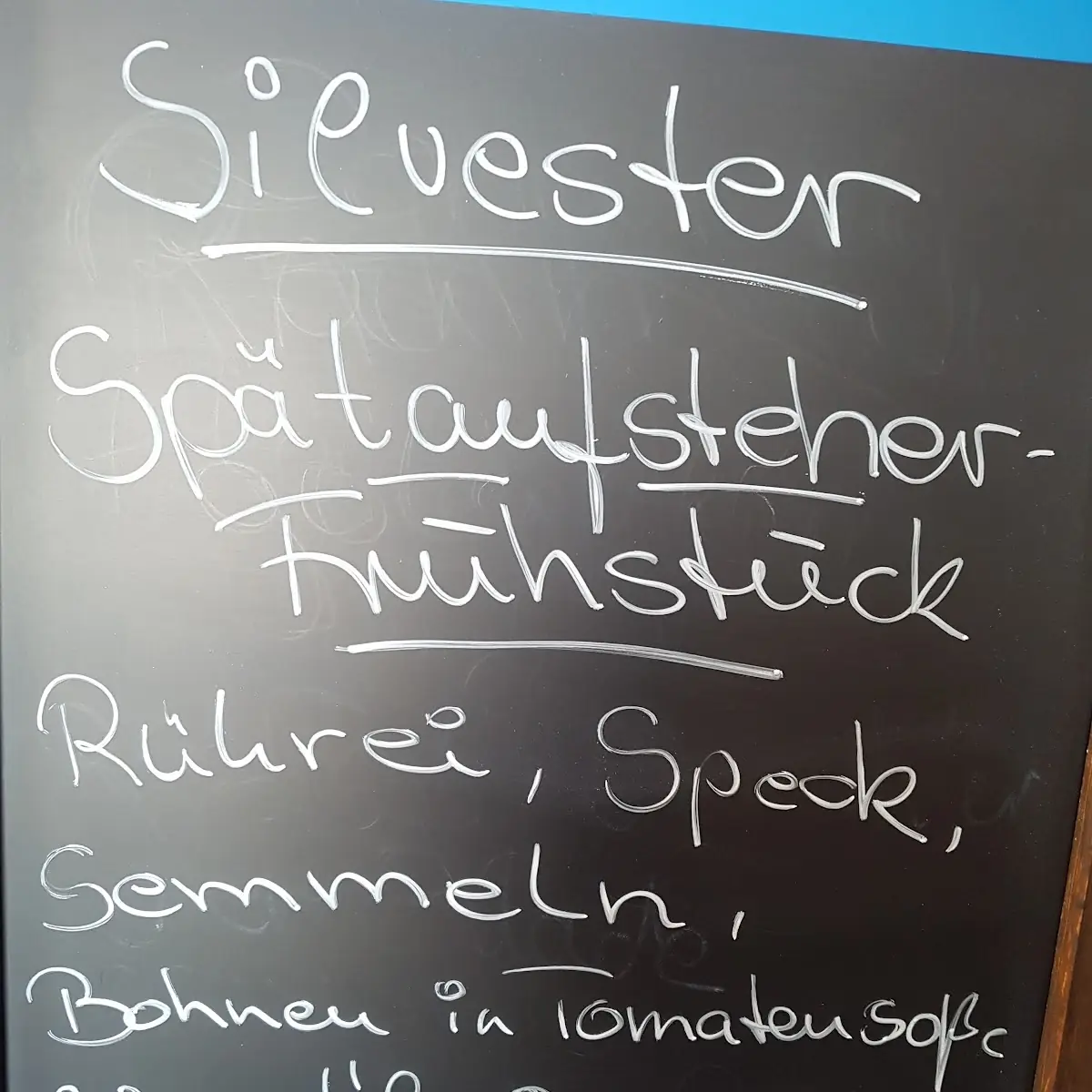 Speisekarte, Jan's Kneipe