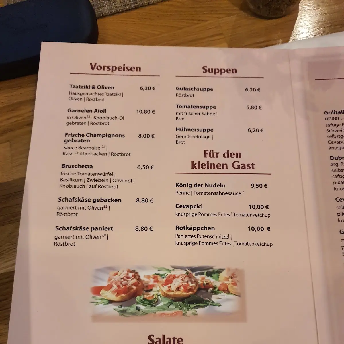Speisekarte photo 2