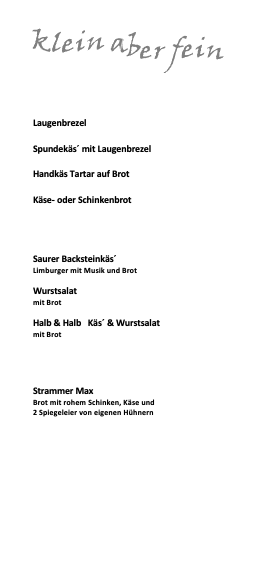 Speisekarte photo 3