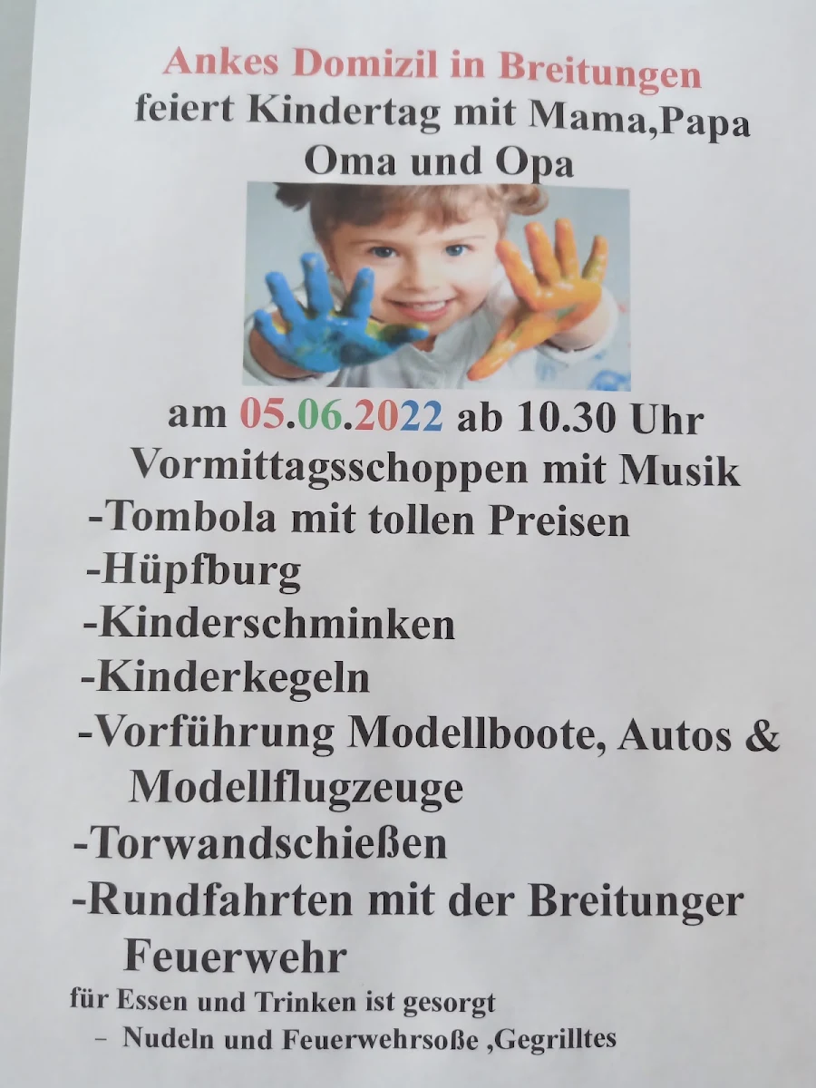 Speisekarte, Ankes Domizil
