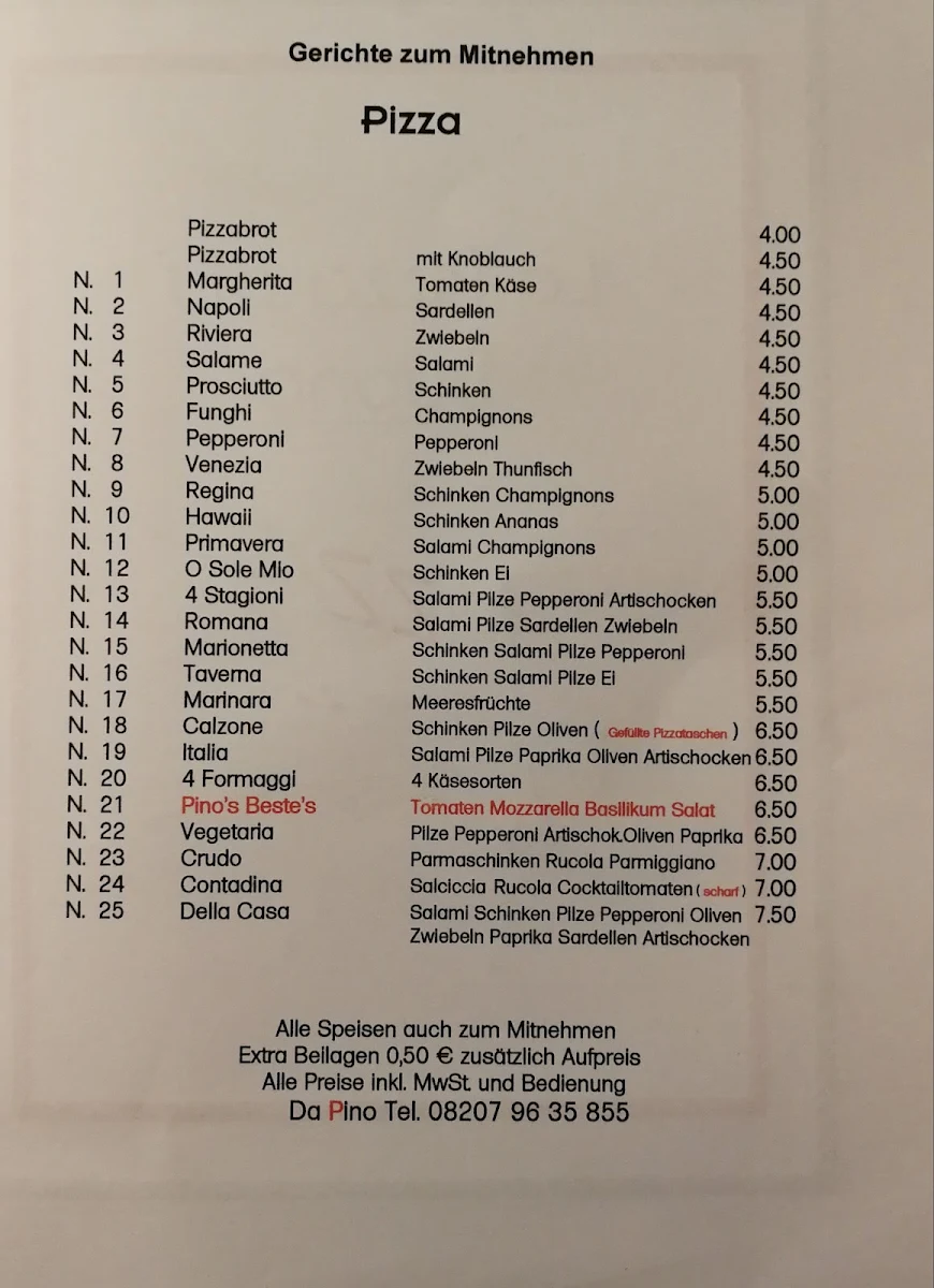 Speisekarte photo 2