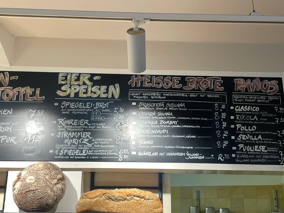 Speisekarte, PANO - Brot & Kaffee