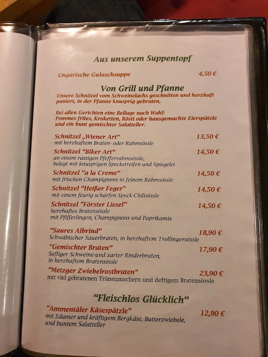 Speisekarte photo 1