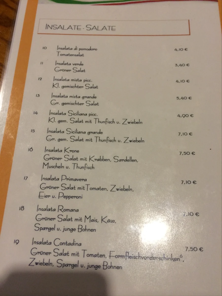 Speisekarte photo 2