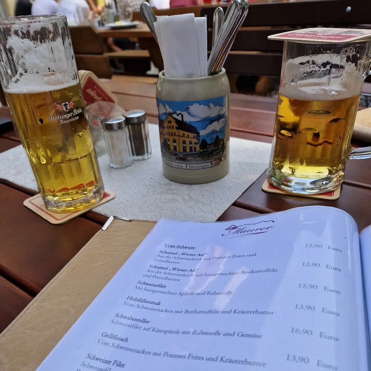 Speisekarte, Gasthof Maurer - Samerberg