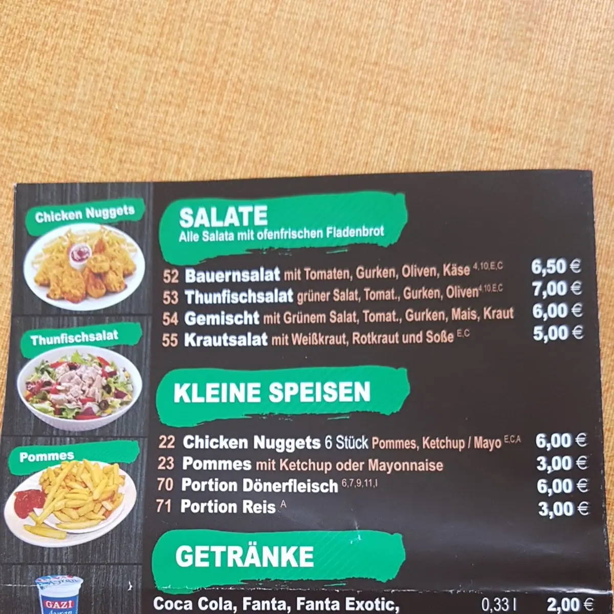Speisekarte photo 7