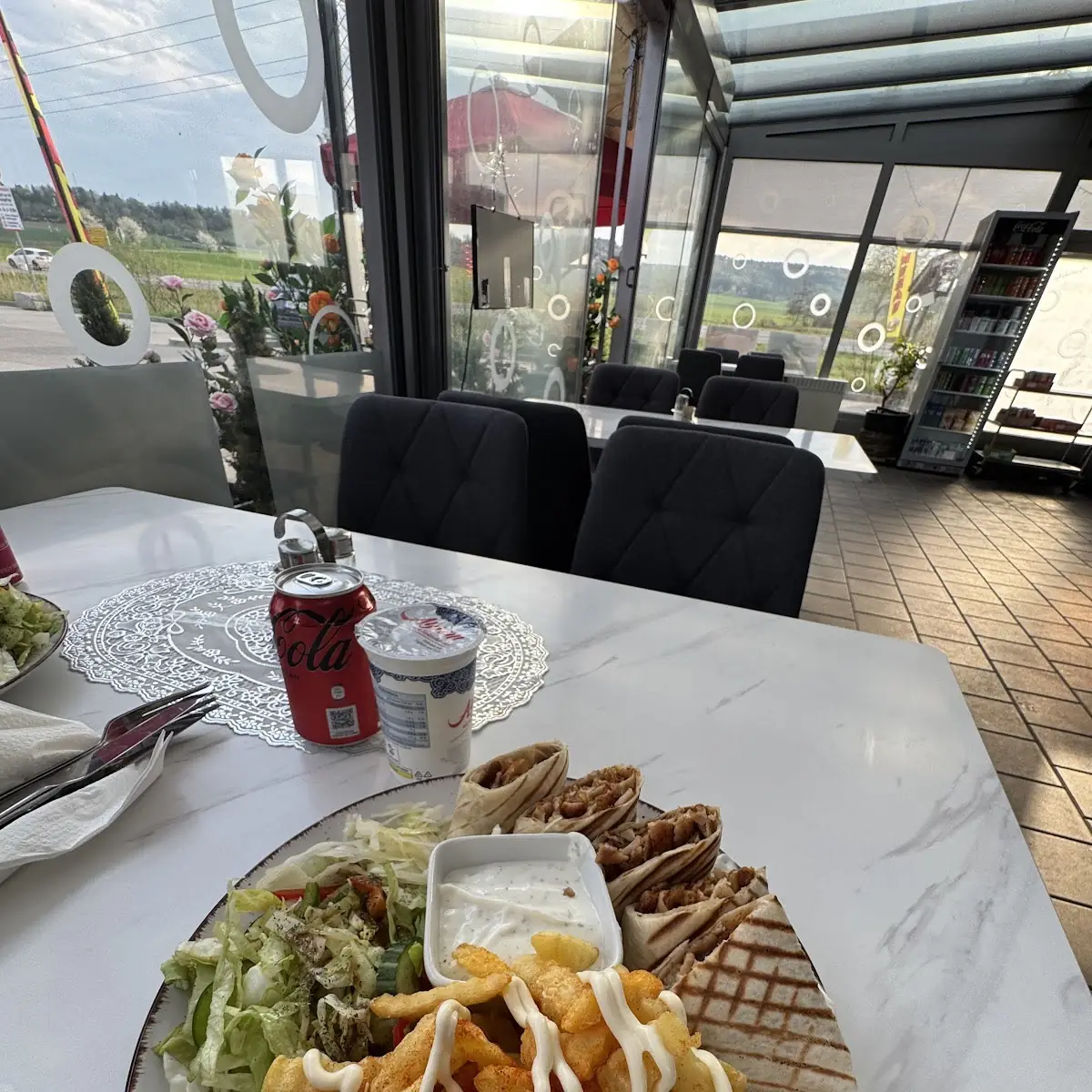 Essen und Trinken, Imbiss am Waschpark