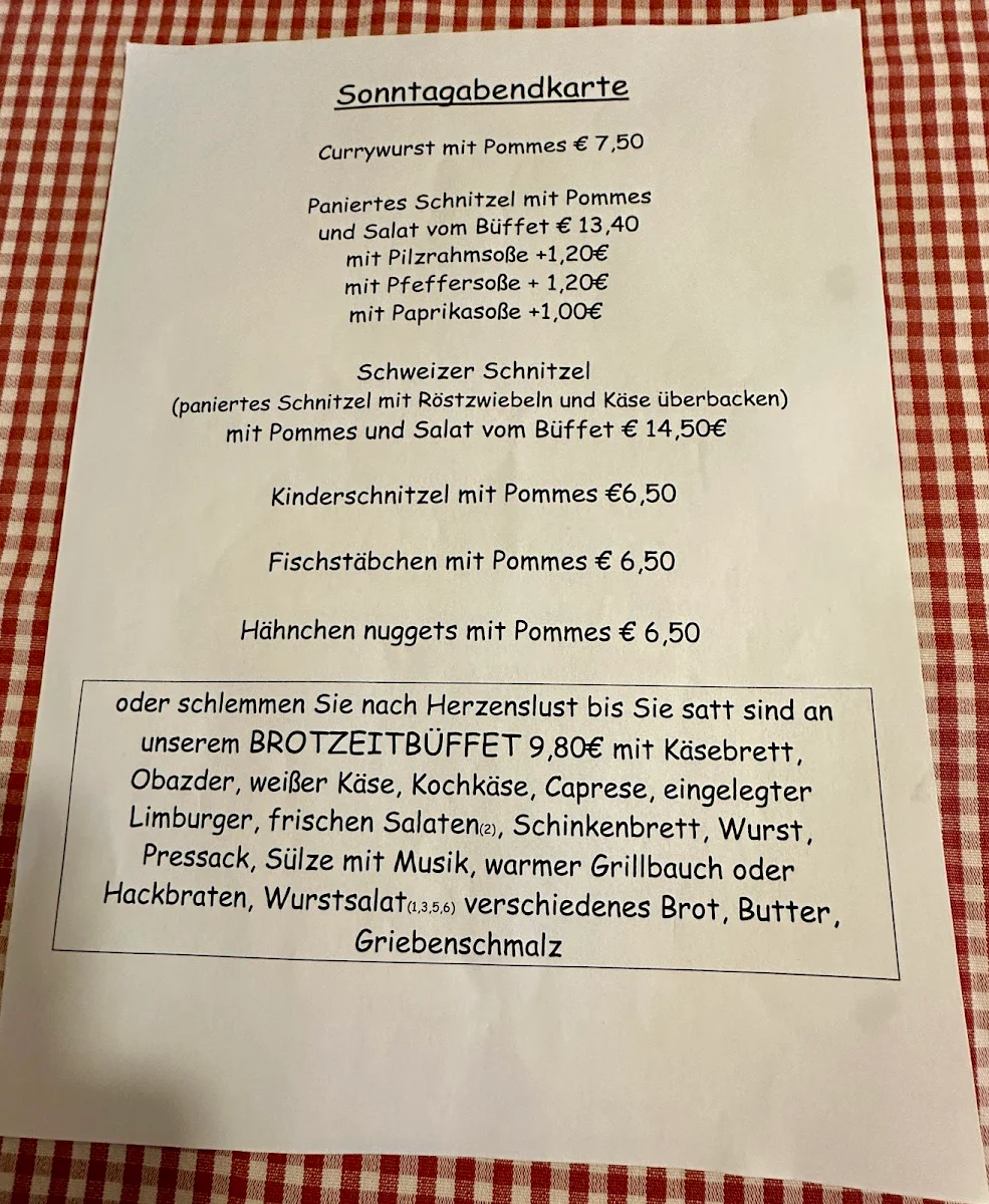 Speisekarte photo 2