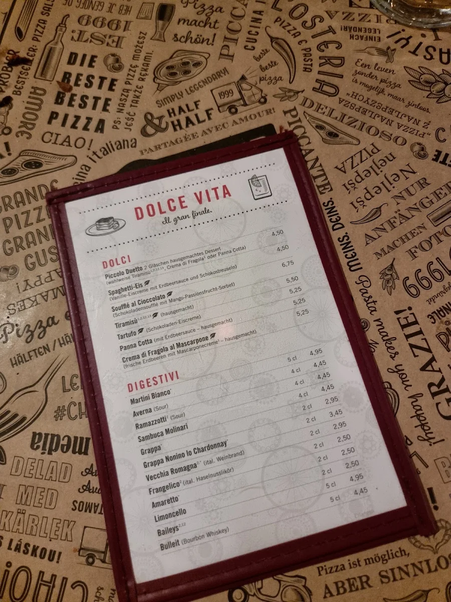 Speisekarte, L'Osteria Erlangen