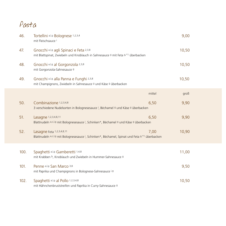 Speisekarte photo 3