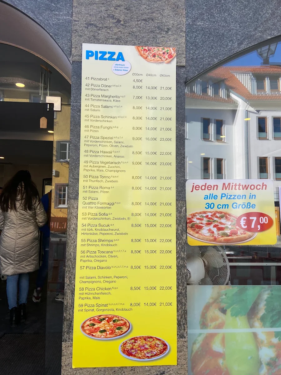 Speisekarte, Imbiss 2000 Isny im Allgäu