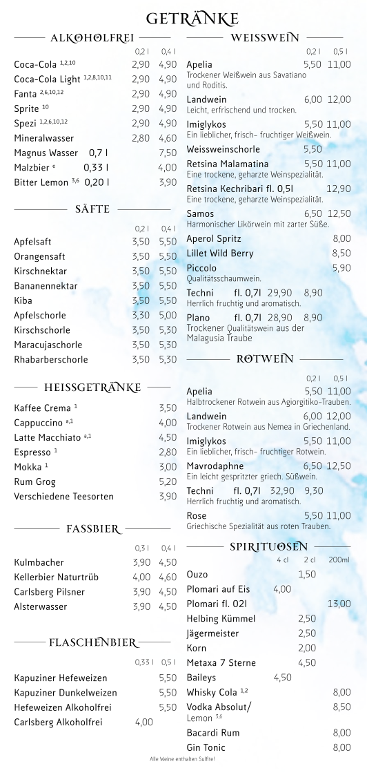 Speisekarte photo 2